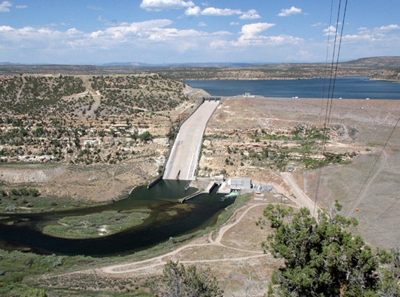 Navaho Reservoir Dam, San Juan River, New Mexico
