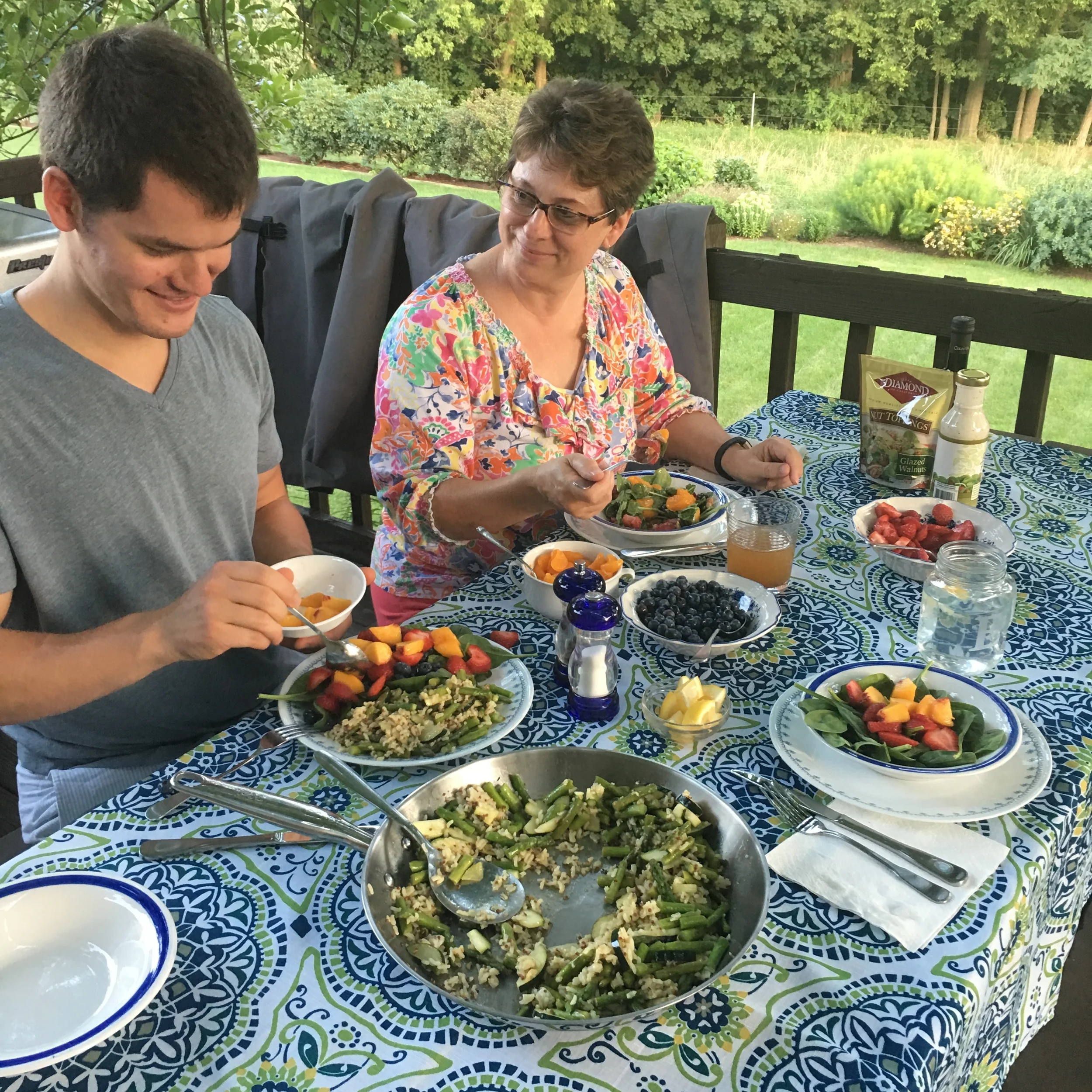 Vegan Summer Dinner with Mom