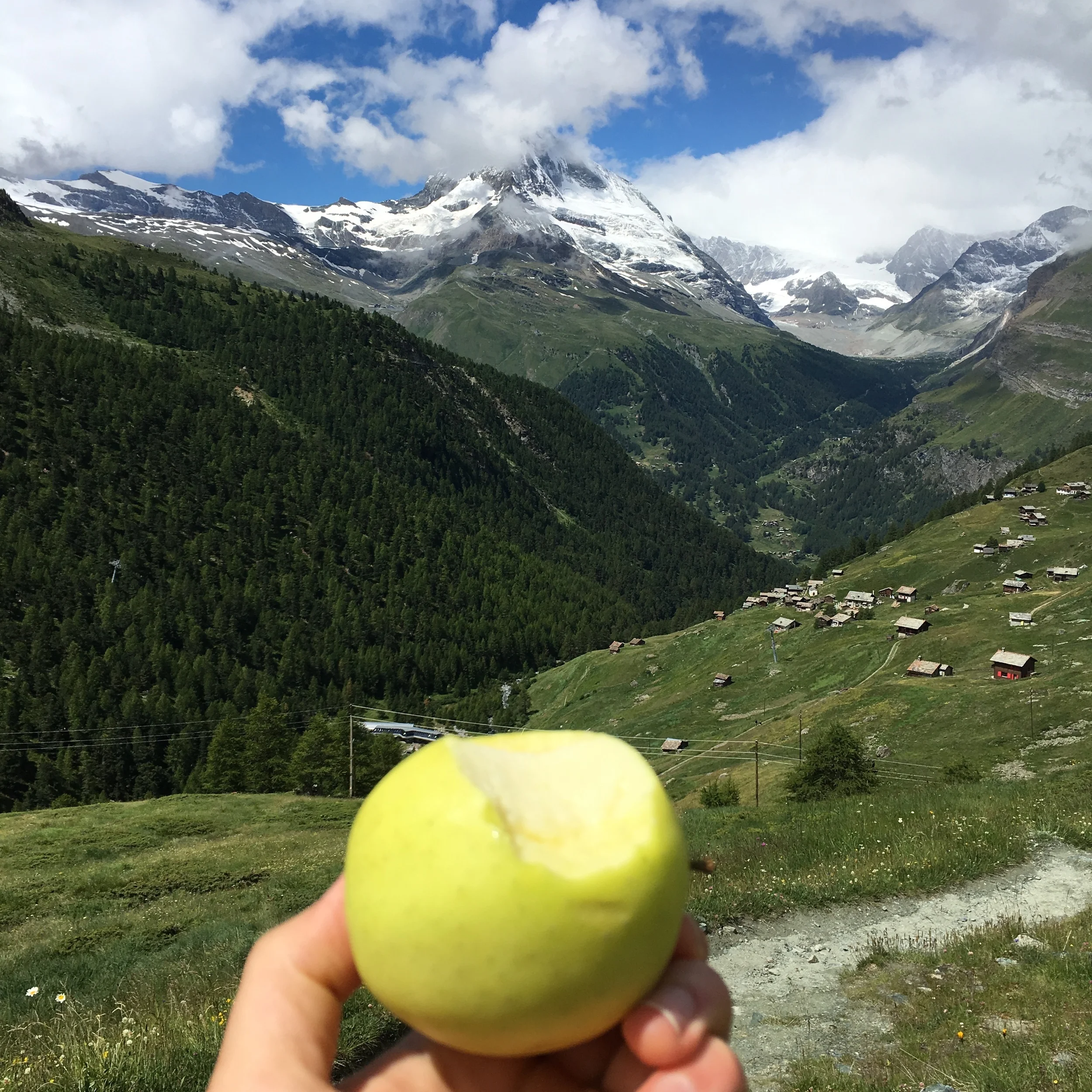 Enjoying a Snack Overlooking the Matterhorn.JPG