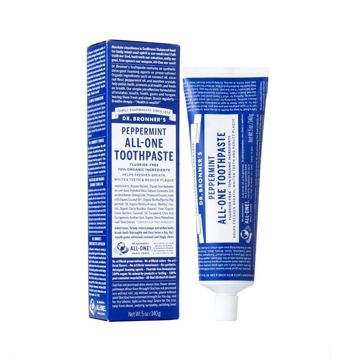 Dr. Bronner's Peppermint Toothpaste
