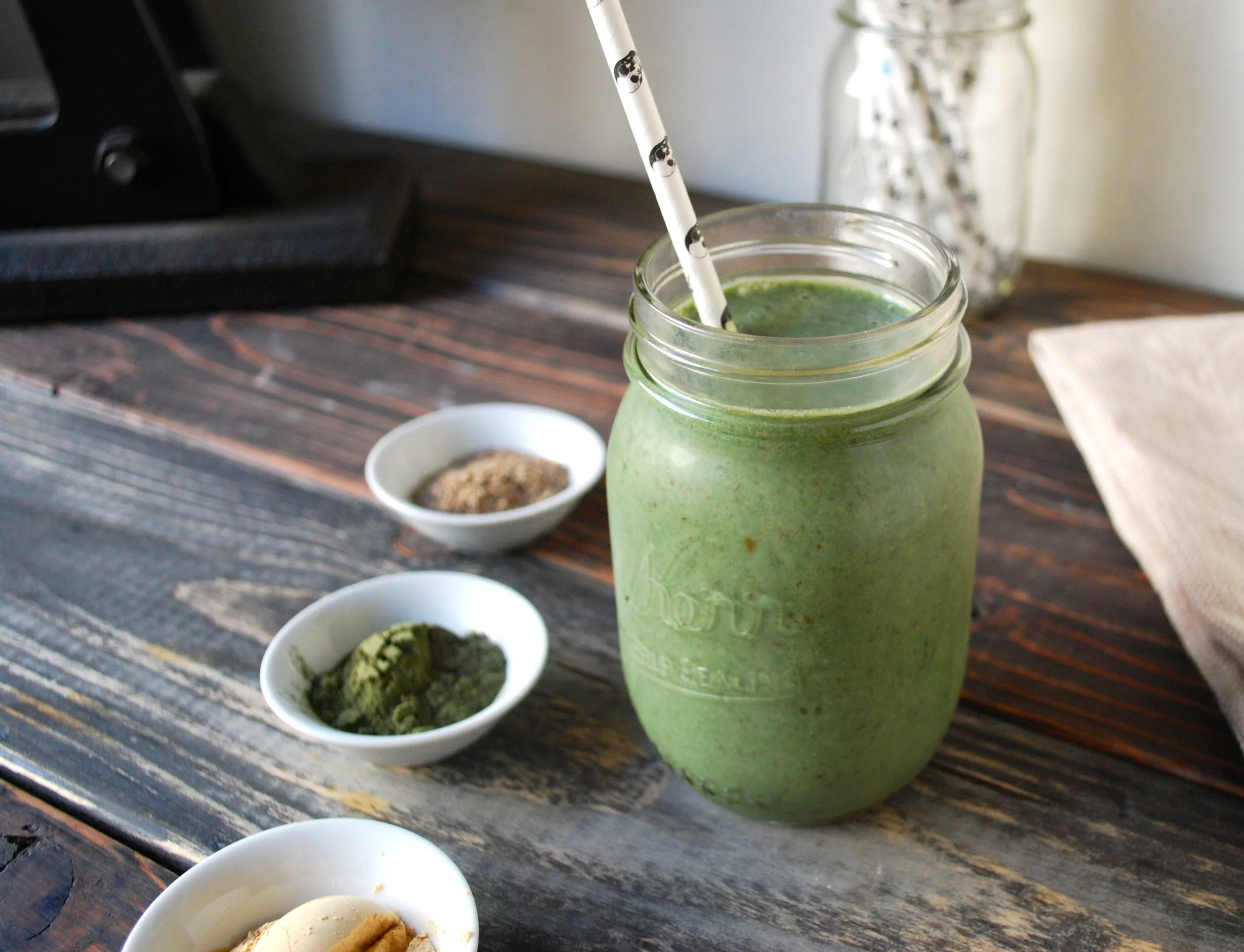 Plant-powered vanilla-coconut super shake