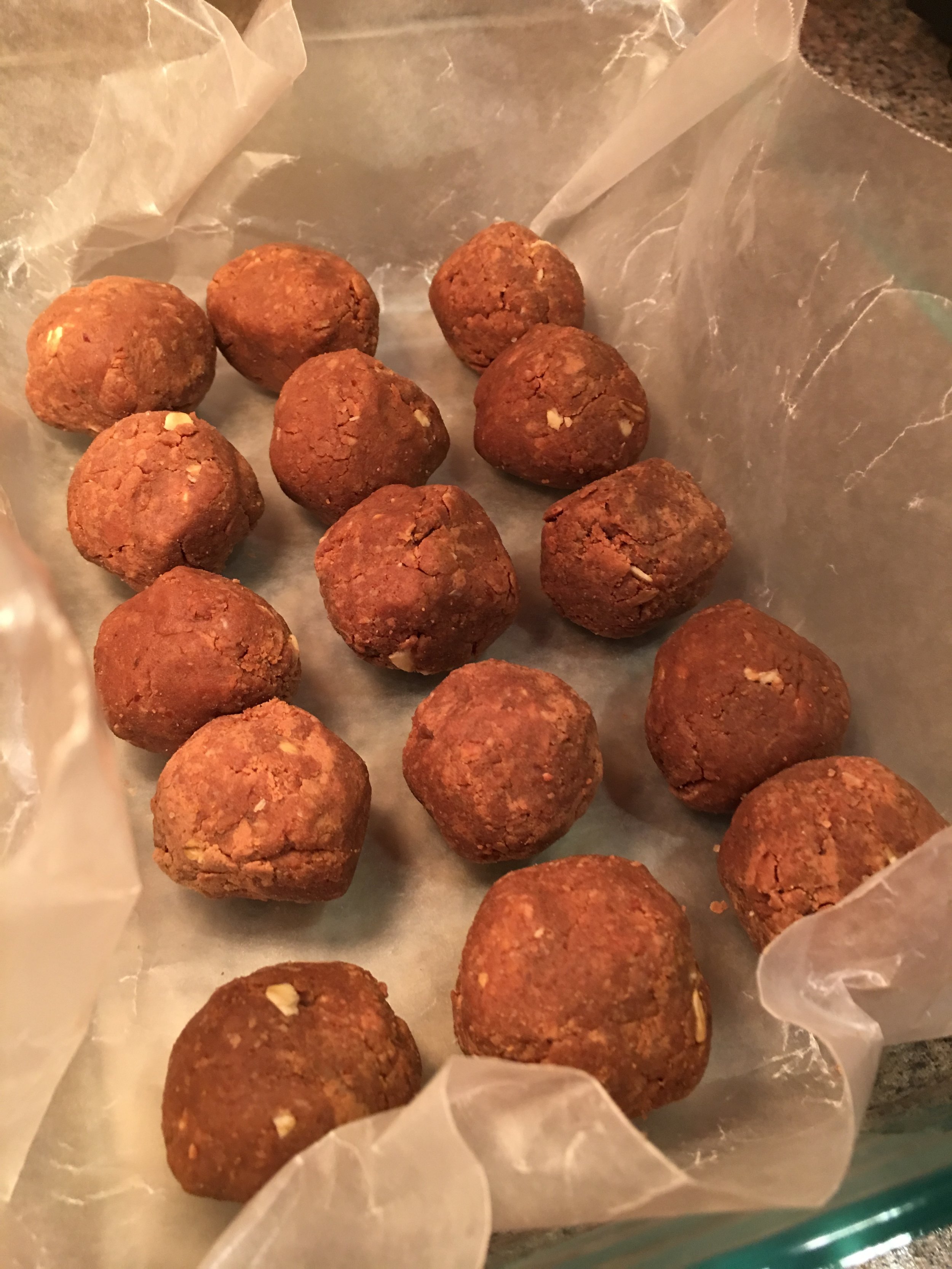 Chocolate Peanut Butter Protein Bites