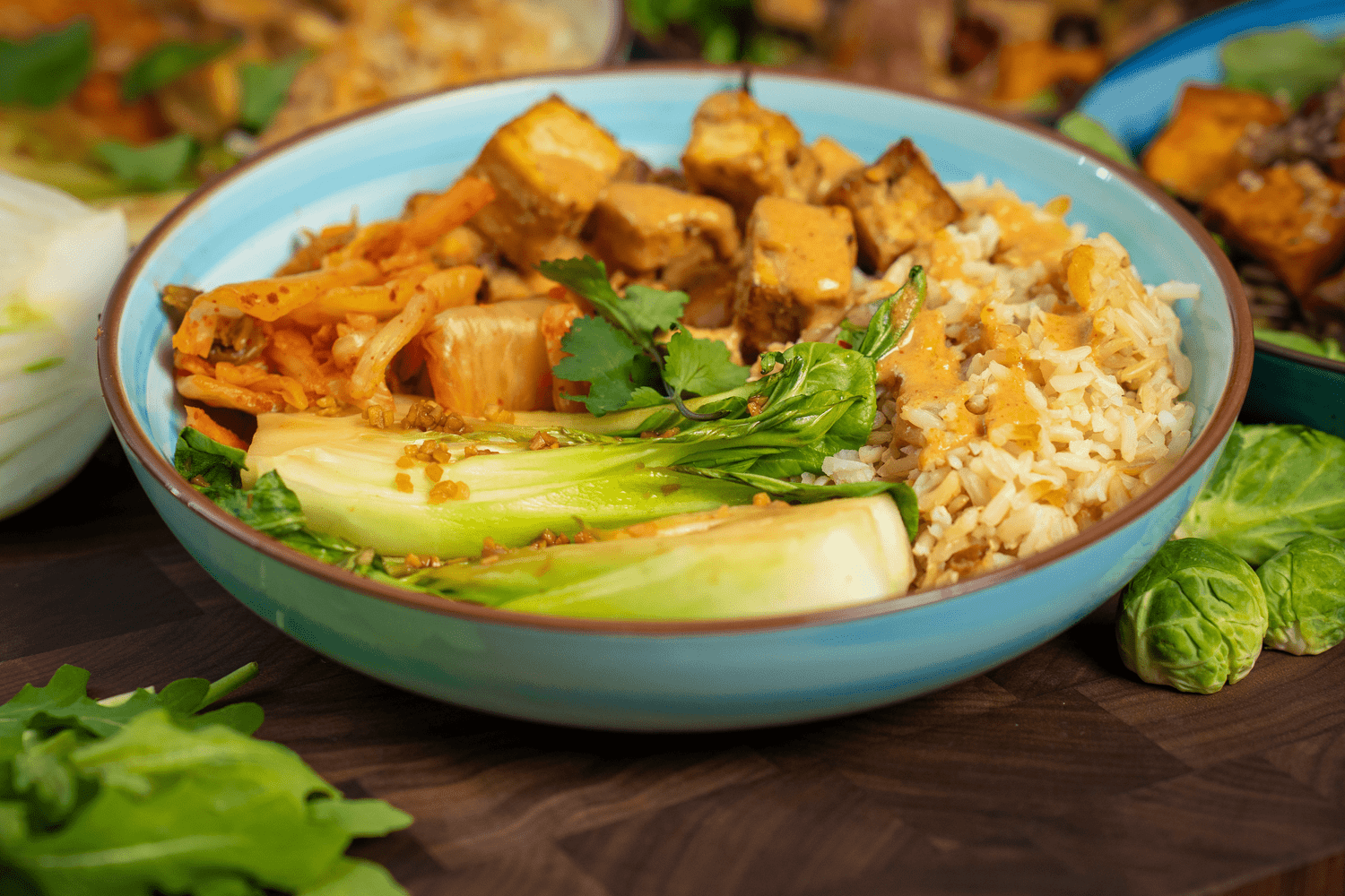 Tofu Kimchi Rice Bowls — The Vegan Gym