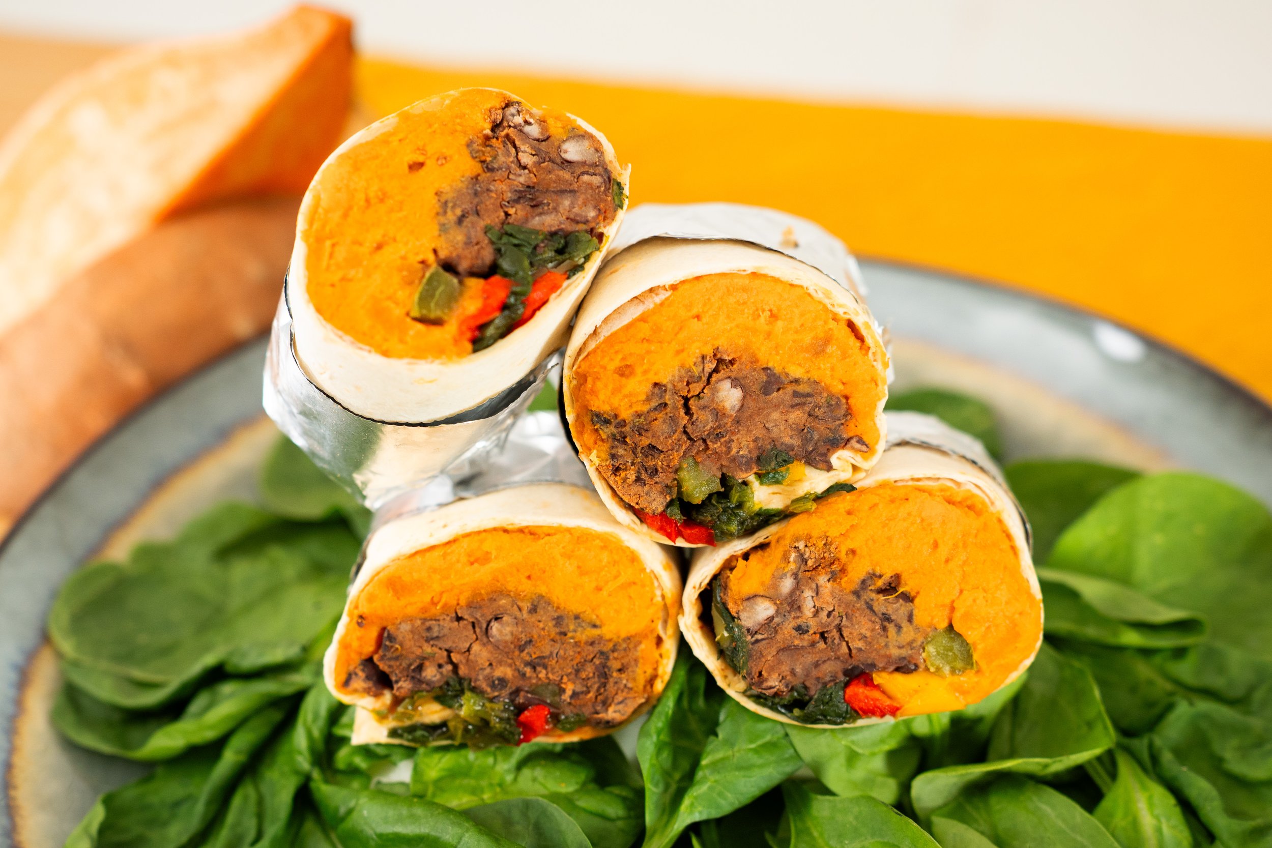 Sweet Potato Fiesta Wraps