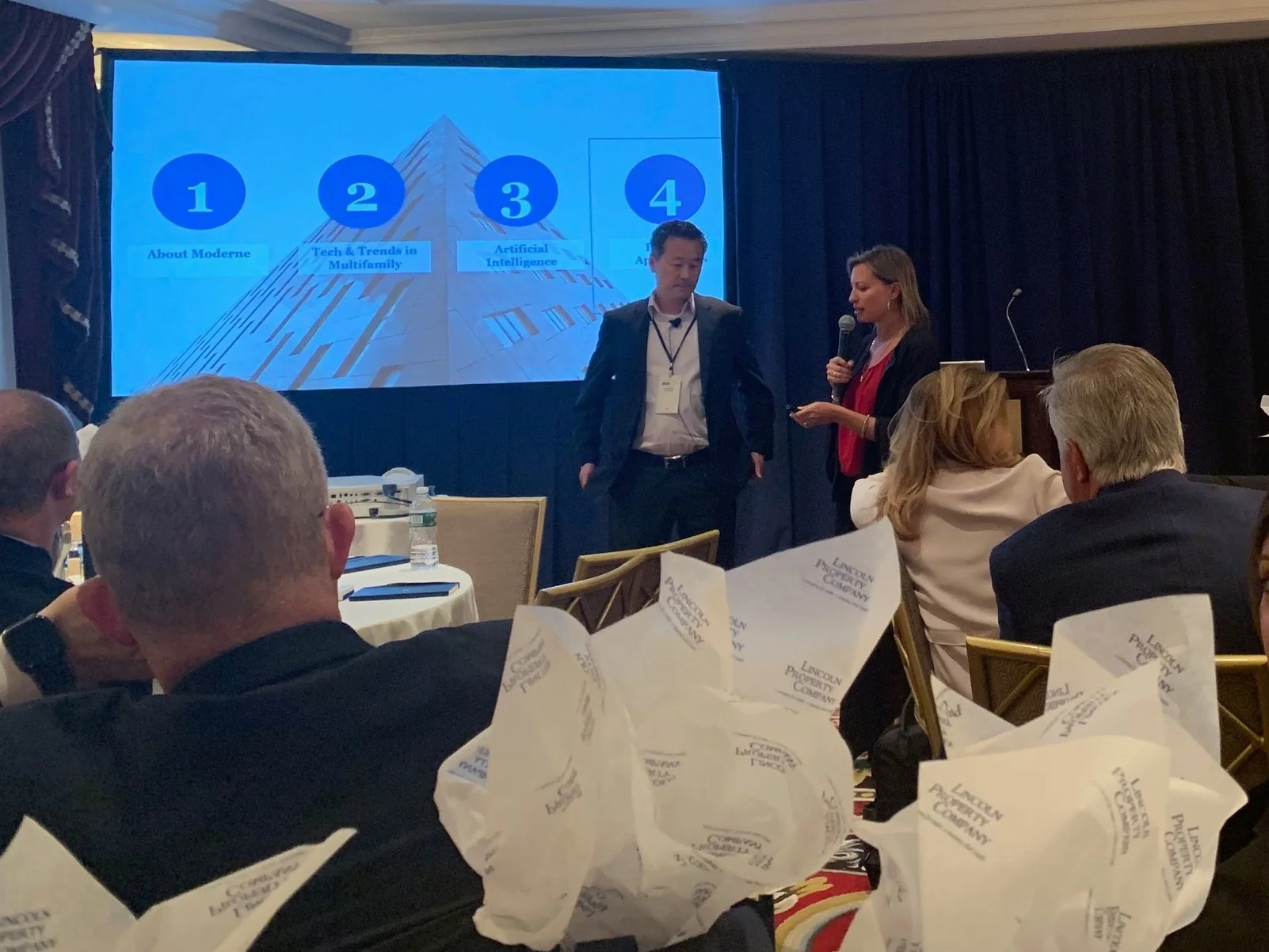 ByteGain’s co-founder and heads of business development, Michael Chang, shares emerging tech of AI and how it fits into real estate at Lincoln Properties invite-only event.