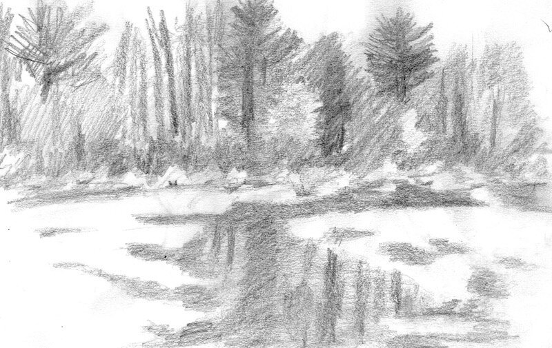 Broadmoor Winter sketch