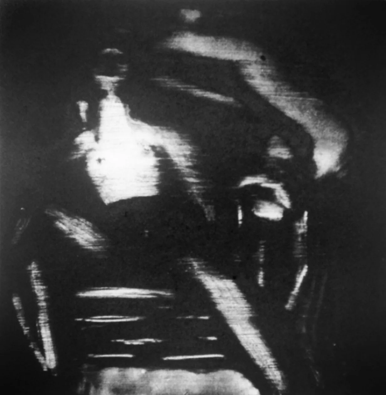 Au droit du coeur - monotype, 2016 -16x16cm