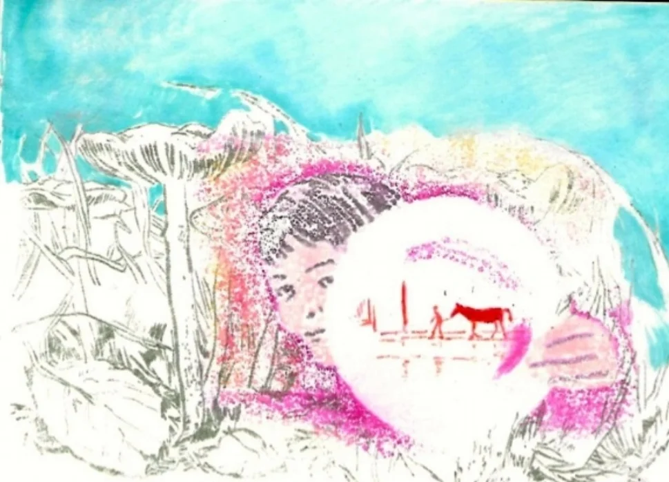 L'avenir - mixed media, 2016 - 15x21cm