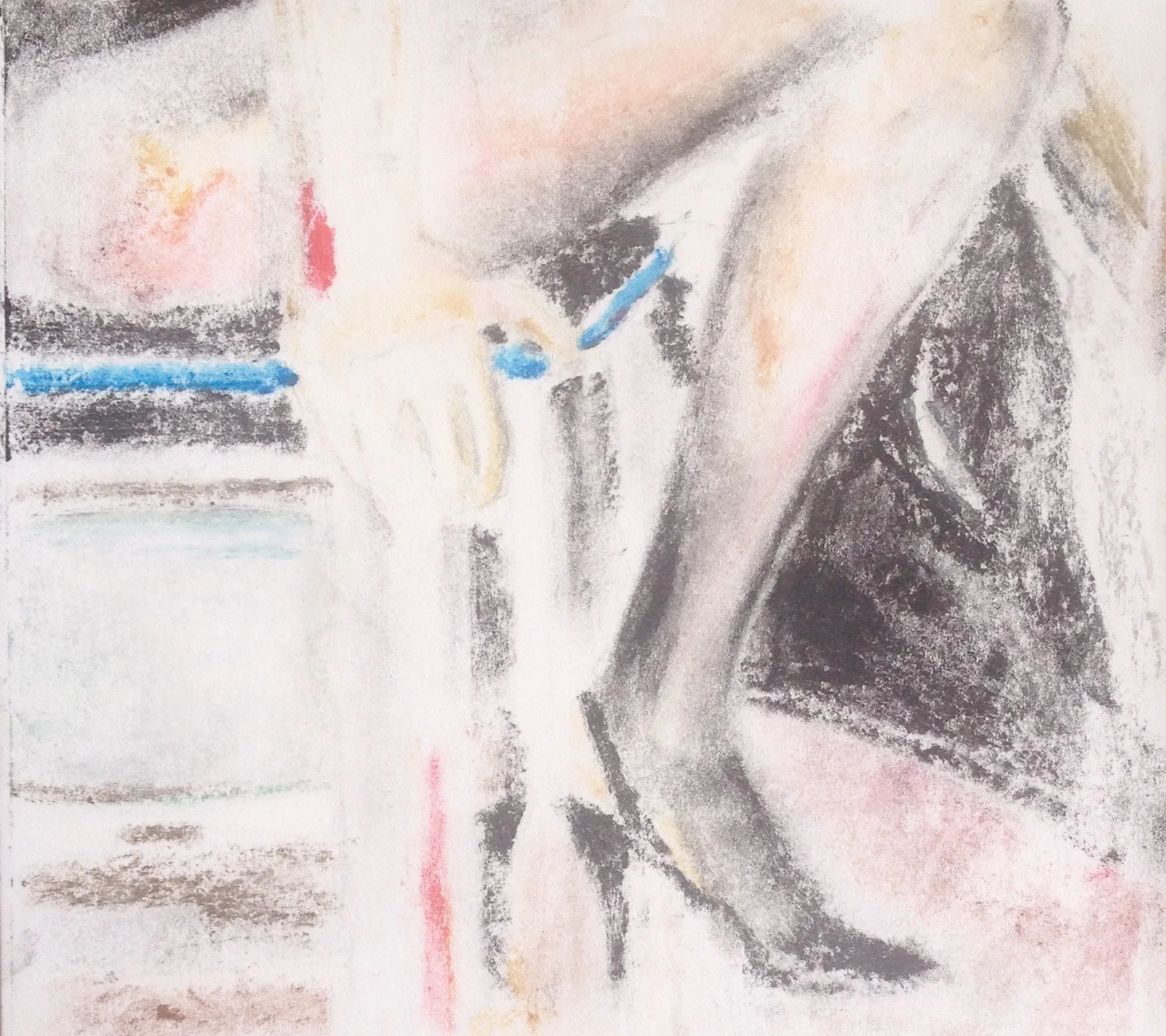 Master - oil pastel on paper, 2018 - 24x24cm