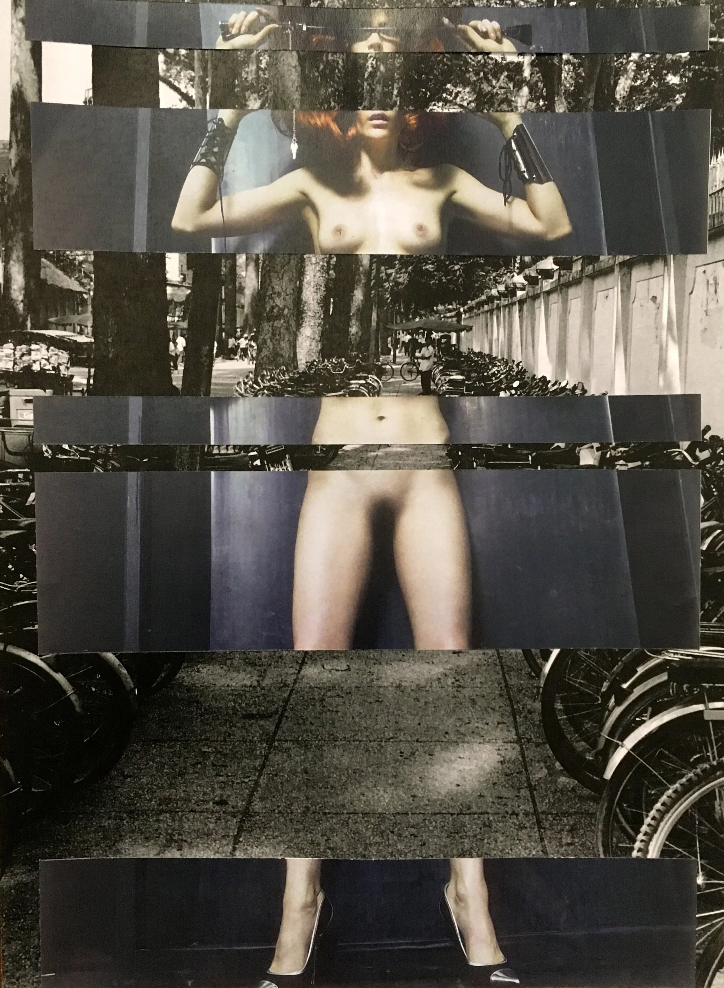 Wired II - collage, 2019 - 21x30cm