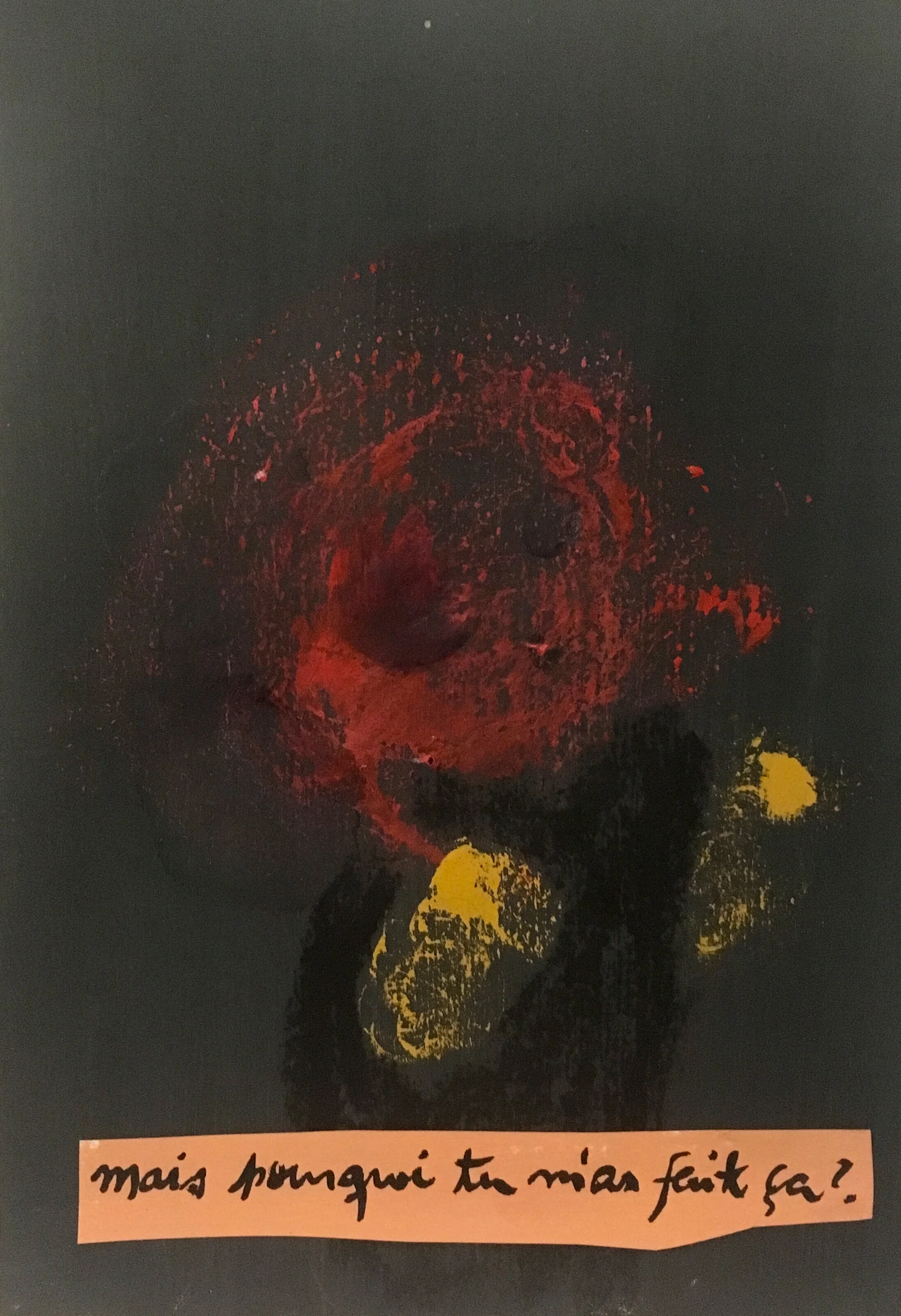 Sorrow - acrylic on paper, 2020 - 15 x 21cm