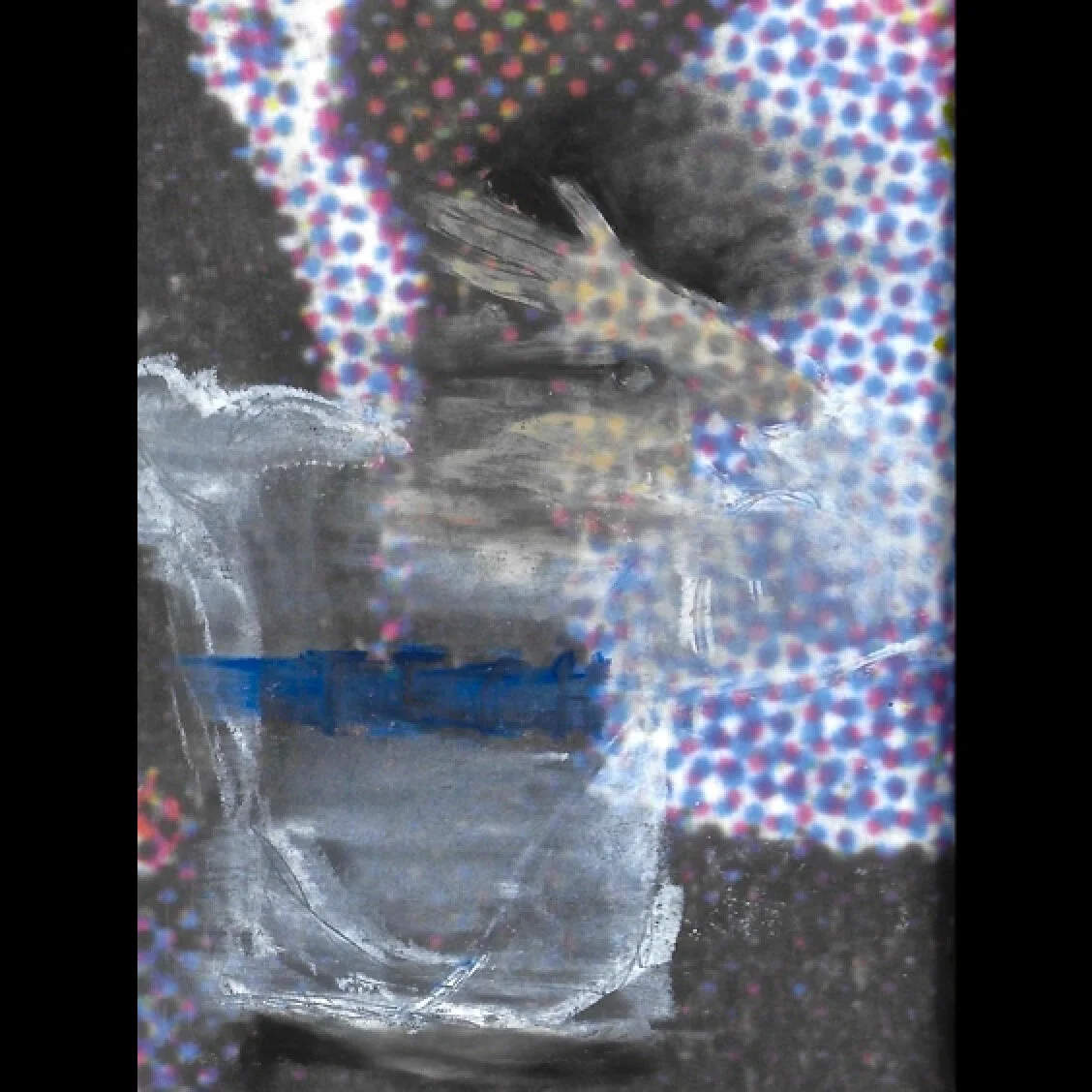 Rave - oil pastel on paper, 2020 - 15x21cm