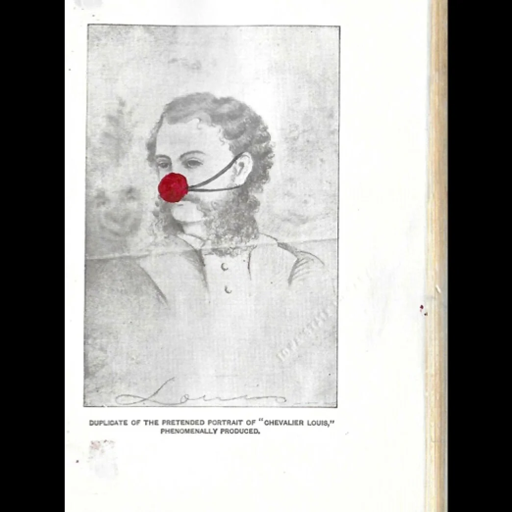 His mask (O palhaçinho) - acrylic on paper, 2020 - 15x21cm