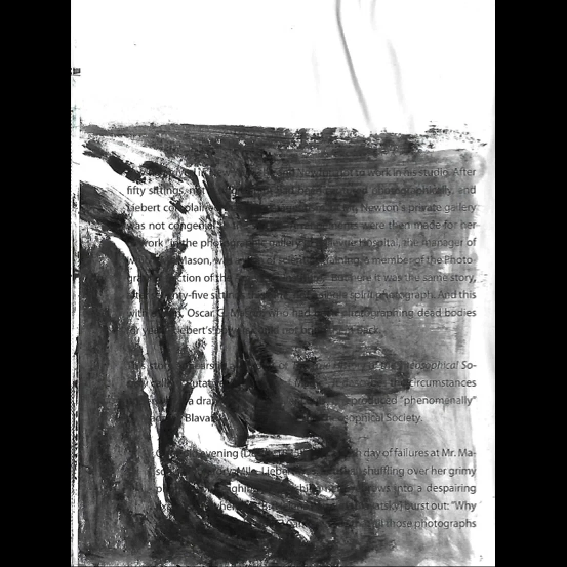 Floating - acrylic on paper, 2020 - 15x21cm