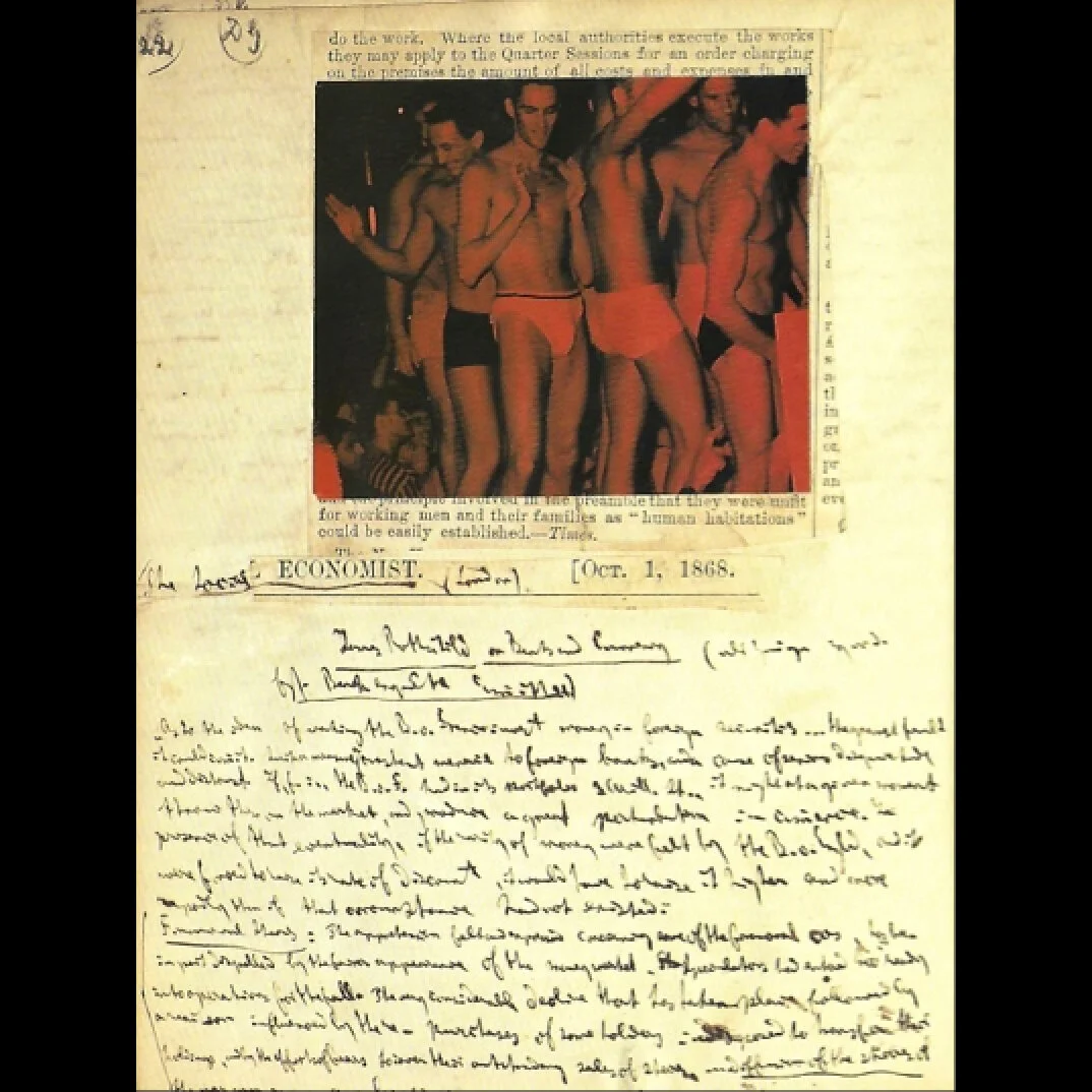 Go go boys, collage, 2020 - 15x21cm