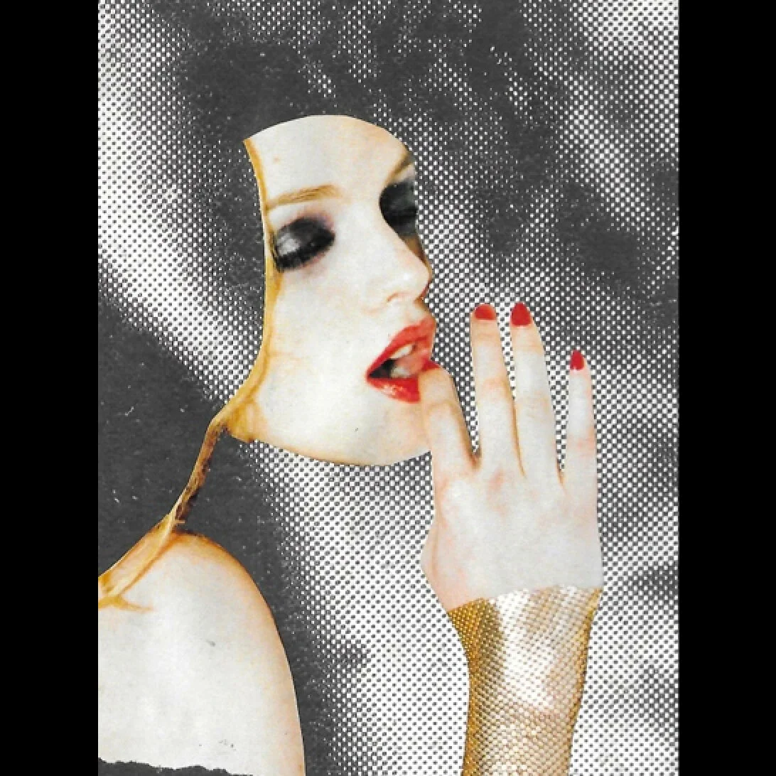 On the tip of - collage, 2020 - 15x21cm