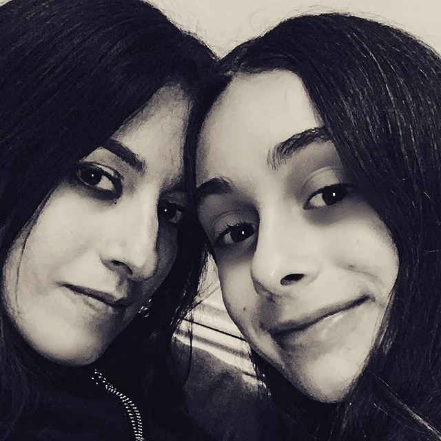 #mygirl #love #intelligenceisbeauty #blackandwhite #picoftheday #ilanameanstree #gilameansjoy #gila #ilana #dynamicduo