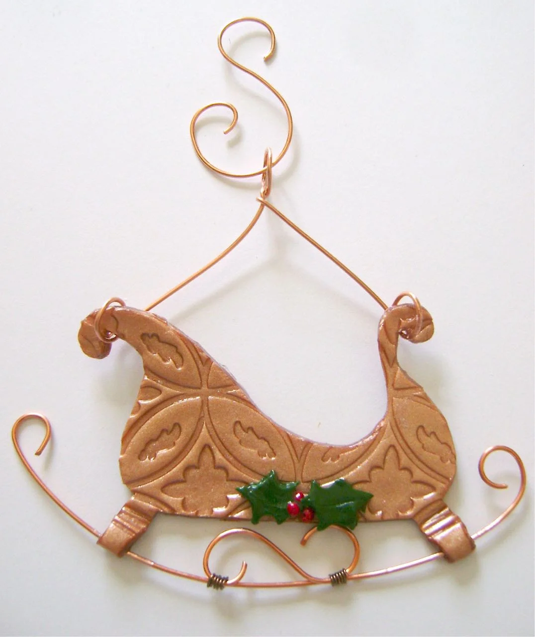 ornament measures 4" x 3"