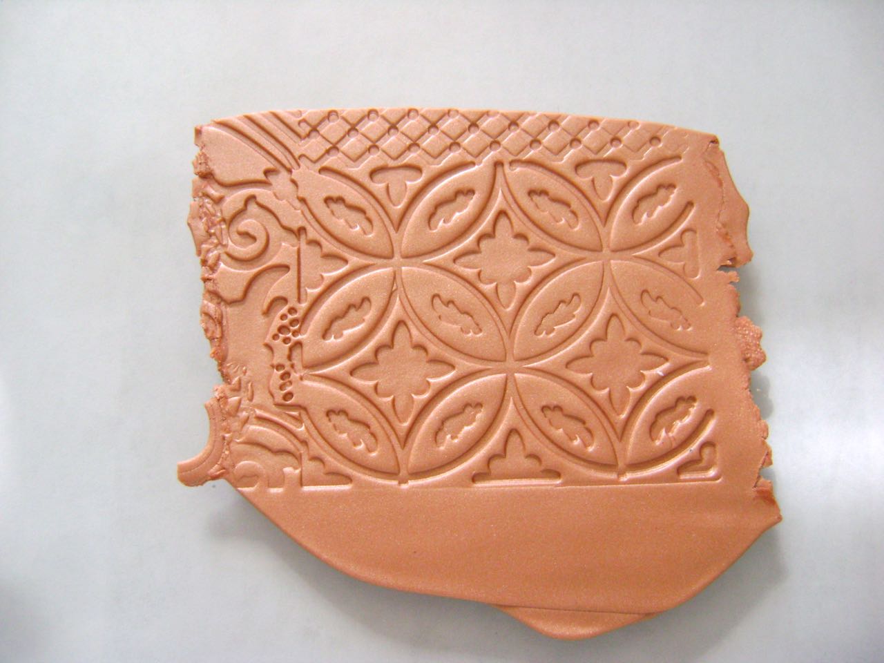 step 2 - Decide where you want to position the sleigh stencil and what part of the design you want to use.