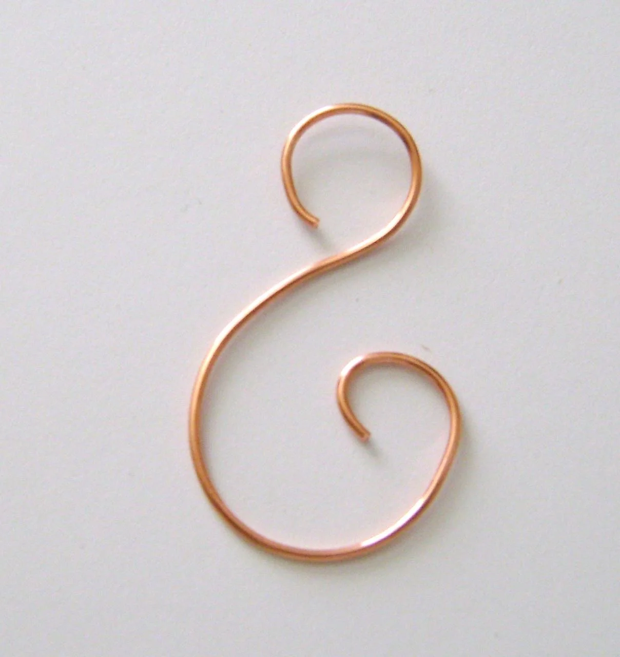 step 14 - Create a fancy “S” hook to hang the ornament.