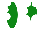 step 8 - Cover the leaves with plastic wrap. Create the leaf shape by pressing the sharp edge of a marker cap into the clay on one side then the other. Use a fine sculpting tool or toothpick to create lines on the leaves.