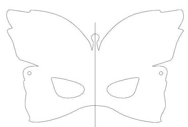 step 1 - Download and print the mask template on card stock. Cut it out with scissors or a craft knife.