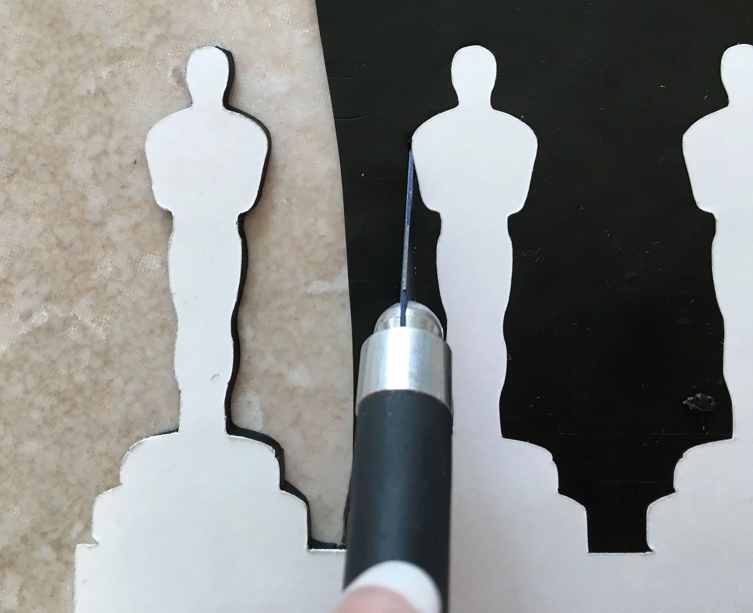 step 5 -Trace the images with a craft knife or cut the clay images with a Curio machine.