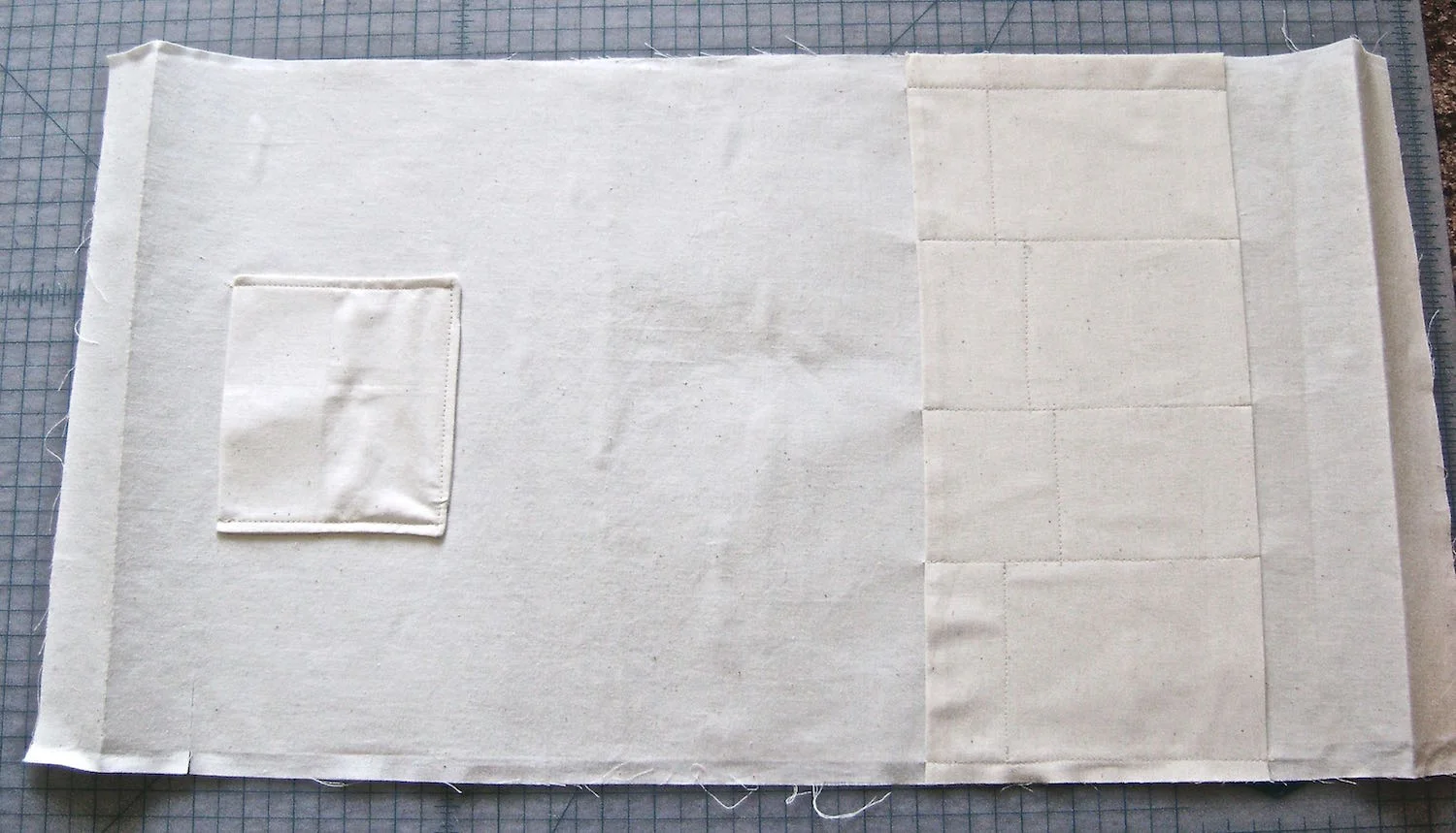 My layout includes 5 open pockets. Note that the depth of the pockets varies. (The top edges of the final organizer will be the left and right vertical edges seen in this photo). Each pocket is tailored for the item it will hold. If pockets are too deep, retrieving the item will be difficult. All of the items stick out slightly from their pocket.
