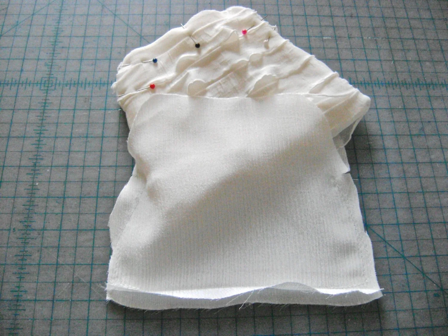 step 8 - Slip the joined pieces into the lining with right sides together. 