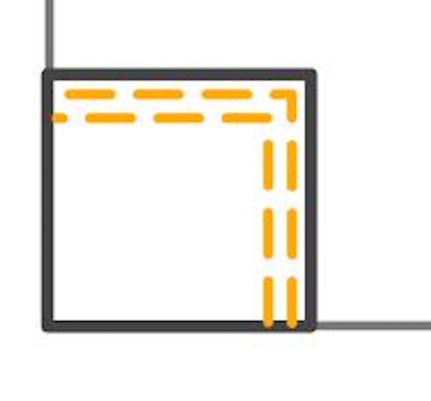 step 4 - Align the vinyl pieces over the bias tape leaving 1/8 " of the black tape visible. Create two rows of gold top stitching 1/8” apart on the vinyl following the top and inside edge.