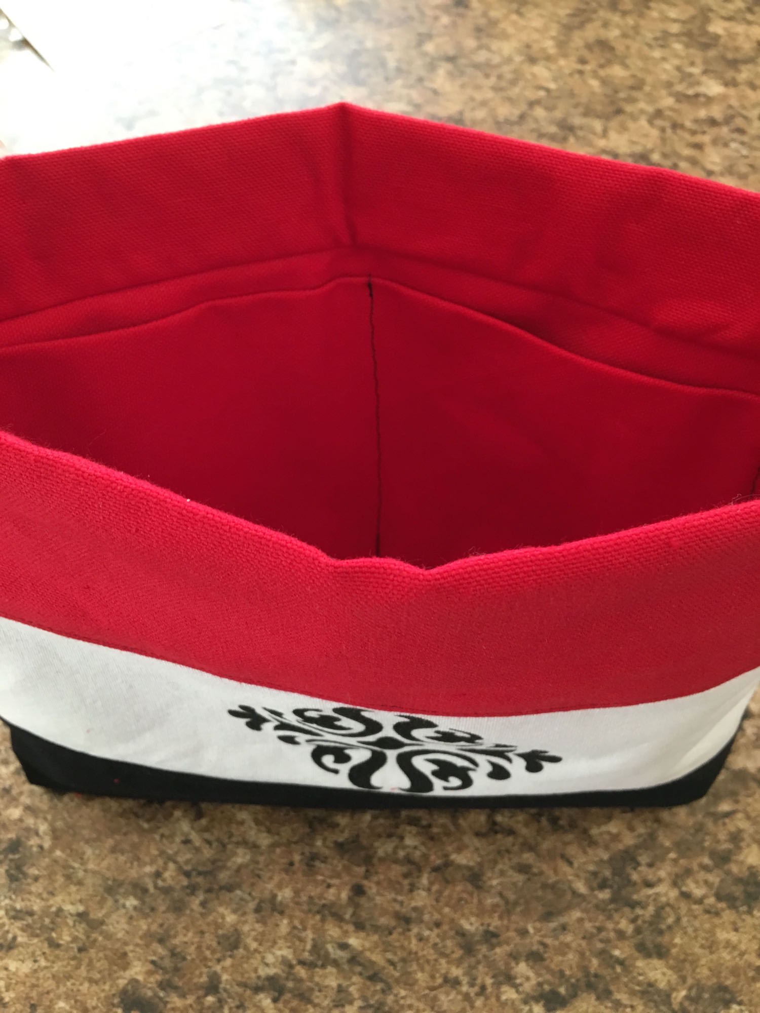 step 17 - Push the lining into the bag.