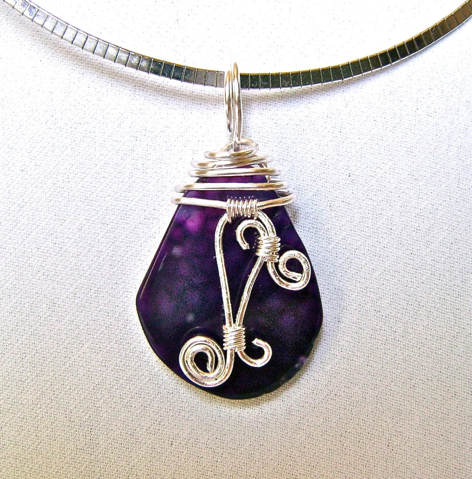 necklace measures 18"