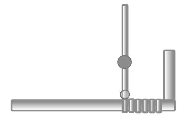step 3 - A “set” is made up of one silver, blue, gray, and peach bead combined with clear seed beads twisted on wire. To create a “set” add a clear seed bead followed by a 4mm silver bead to the #26 wire. 