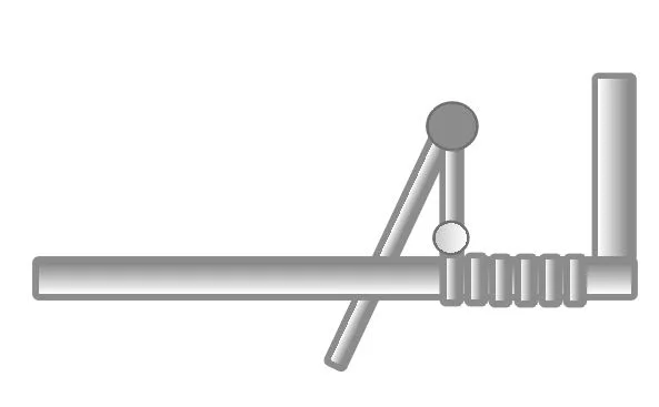 step 4 - Hold the silver bead .50" away from the seed bead and create a 45 degree angle in the 26 gauge wire.