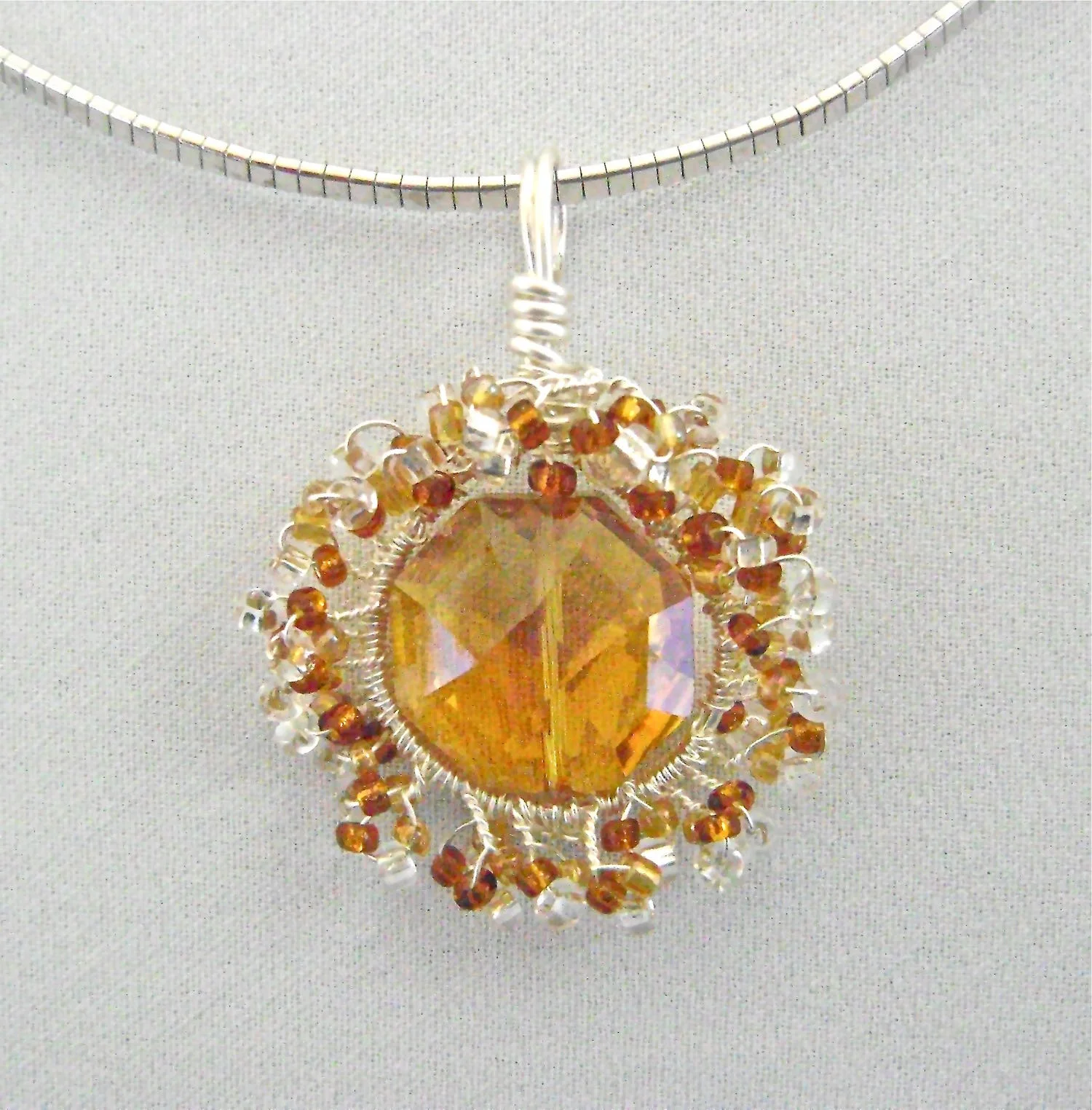 necklace measures 18"