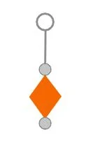 step 1 - The components of this necklace consist of a silver bead, a bicone crystal, and another silver bead stacked on 1.5” long headpin wires. Two separate strands of beads are connected for the finished necklace.
