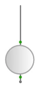 step 6 - Slip a green bead, a frosted bead and another green bead onto a ball headpin wire.