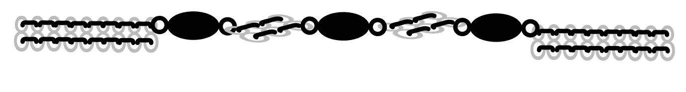 step 10 - Open the two bead wire loops and link them to the top half of a figure eight in the left and right strands. Close the loops.