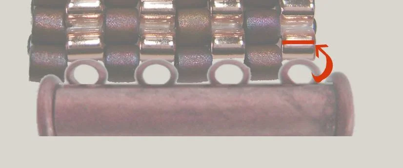 step 2 - Go back through the light bead you just came from and pass completely through it.