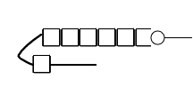 step 2 - There are six beads across each row. At the end of the row add one more bead which will be the start of the next row.