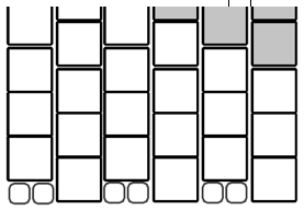 step 7 - After completing all the rows, create an even edge to the bracelet by adding two 10/0 black seed beads in the first, third, and fifth columns. Pass the needle back through the previous work to secure the small beads.