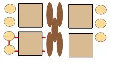 step 8 - Move through the top holes of the Tila bead, through the seed bead, add a seed bead then move through the bottom holes of the Tila bead in the second row.