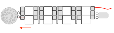 step 13 - Pass through the second loop of the clasp.