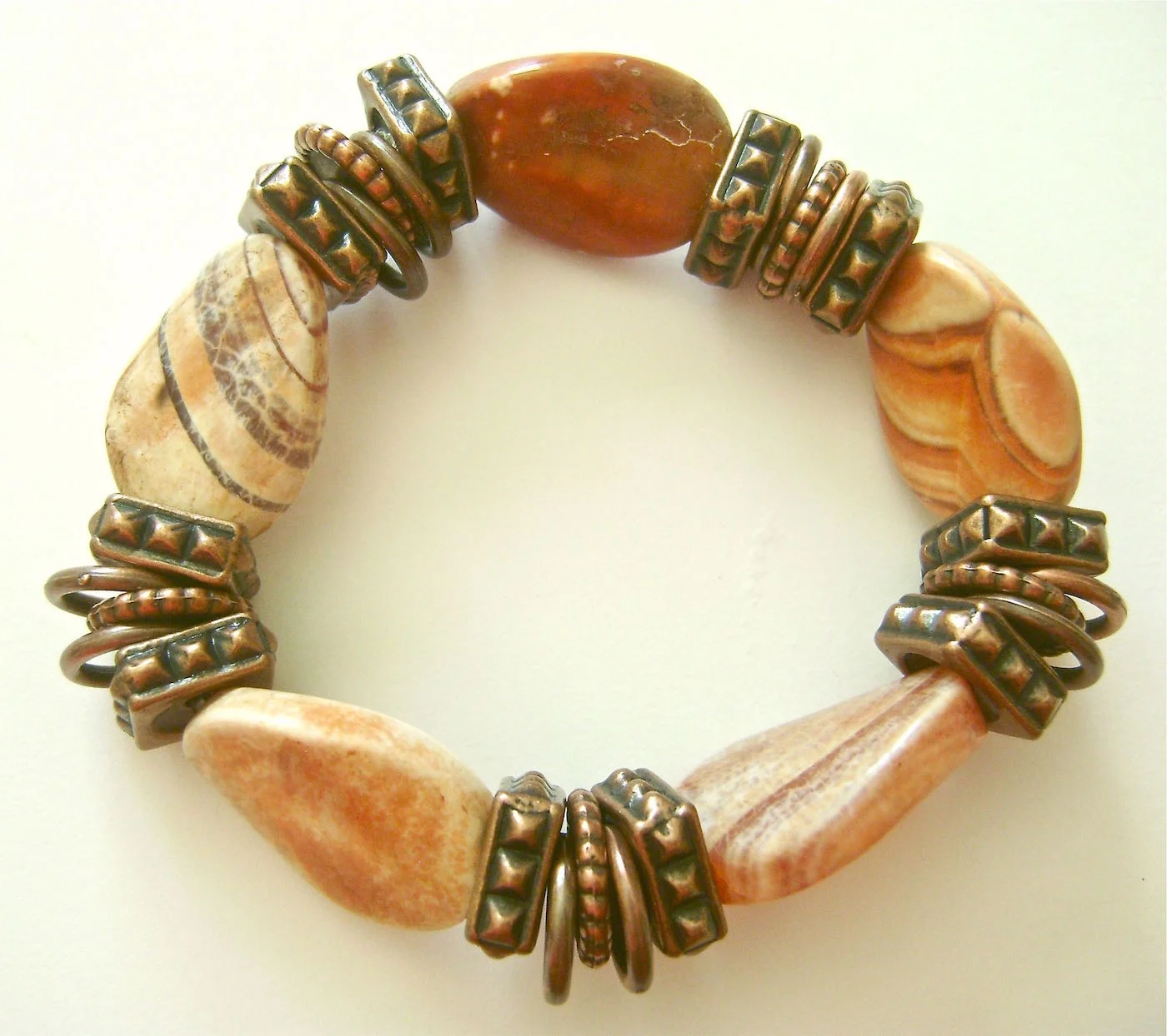 If you like Jasper Stones you may also like the Stretchy Simple 5 Stone Bracelet.