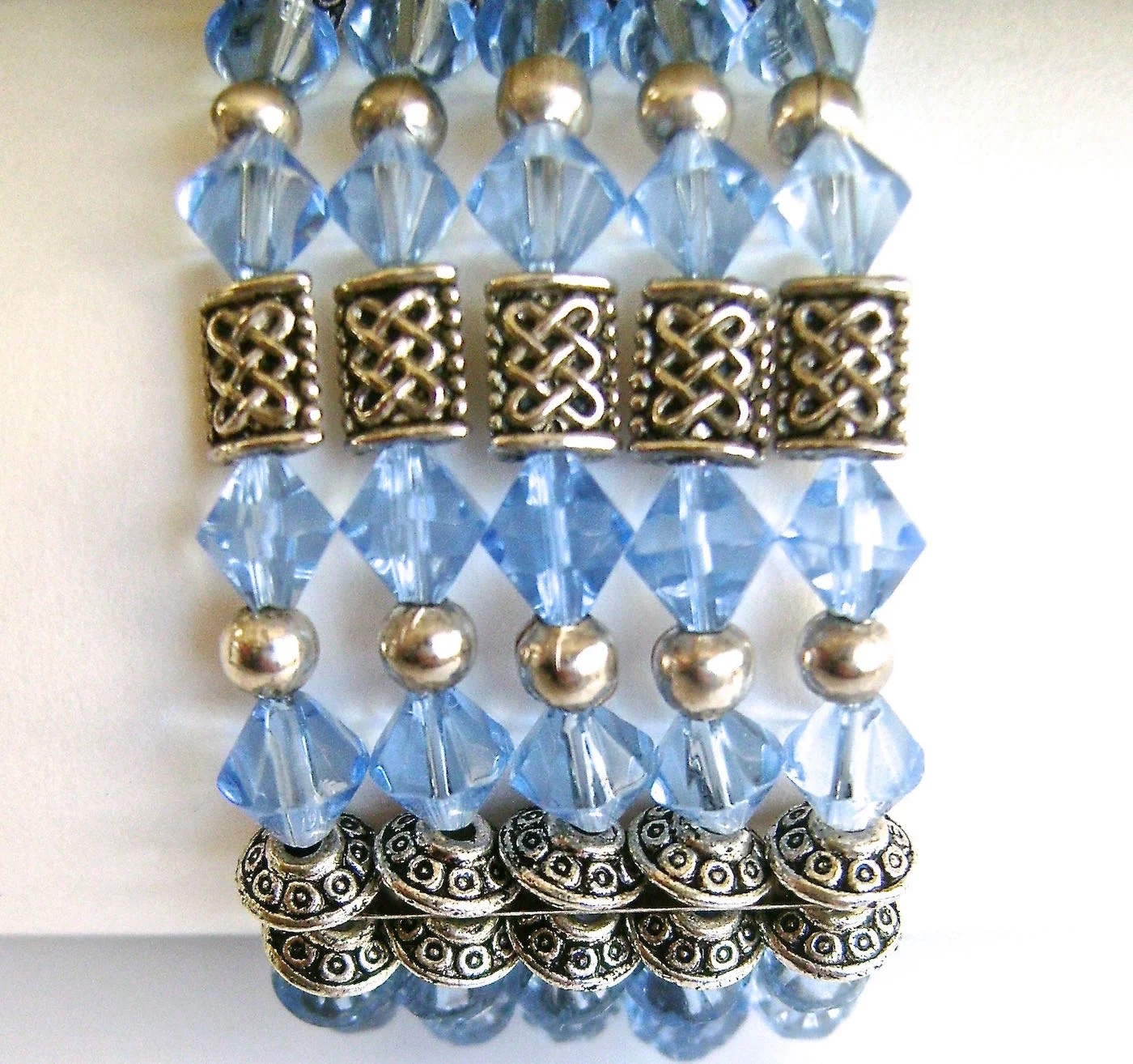 bracelet measures 7" x 1 1/8"