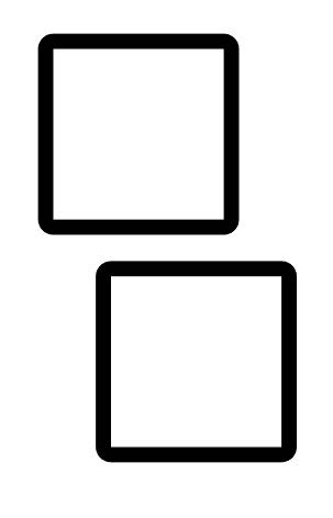 step 1 - Draw your first square 3mm in size with a white fill and a black outline. This will match the size of an 8/0 Delica seed bead. Copy the square and paste it on the page.