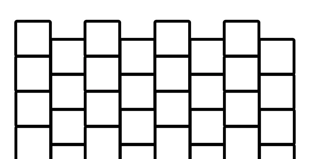 step 5 - Continue copy and pasting until you have eight columns. You now have the basic form for your peyote stitch bracelet. Save a backup copy in case you accidentally delete or alter the file.