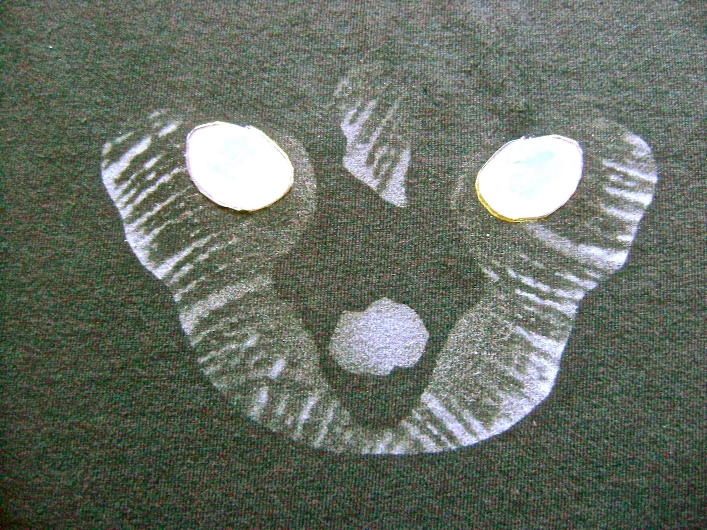 step 7 - Remove the stencil.