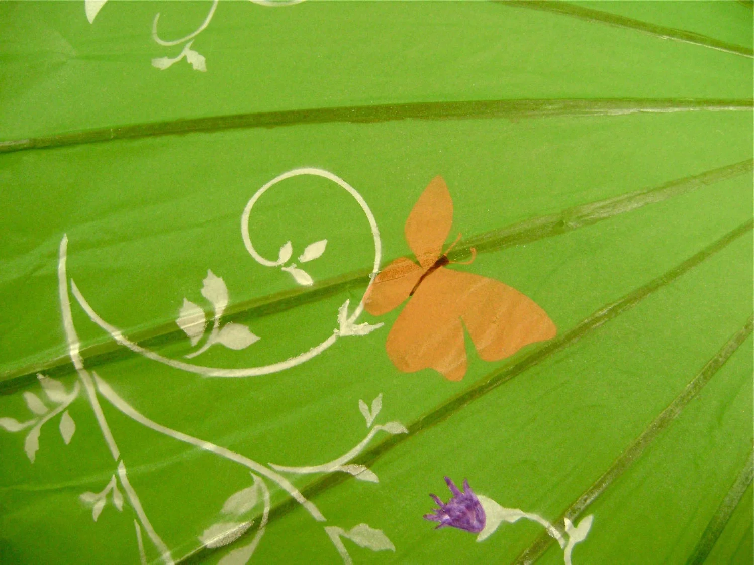 step 8 - With a very small brush, paint the butterfly bodies with chocolate paint.