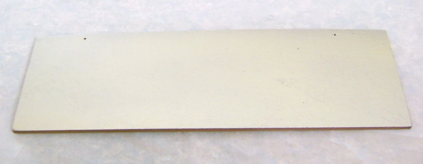 step 4 - Airbrush the wood with gold metallic paint.